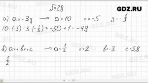 № 28- Алгебра 7 класс Макарычев