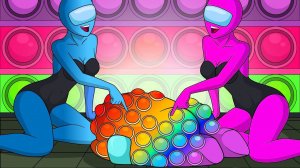 Сборник Поп-ит | Губка-Боб Квадратные штаны и Патрик | Амонг-ас анимация | Animation Spongebob