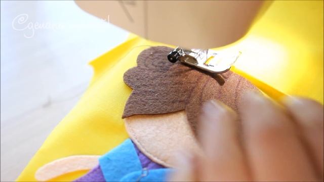 МК Аппликация Девочка с кудряшками felt applique