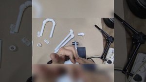 Делаем вешалку для мотошлема из ПВХ труб.