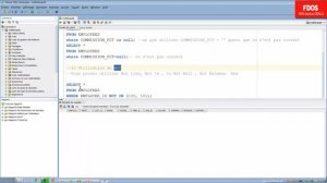 Formation sur Oracle 12 C: 22. Utilisation des Opérateurs IS NULL -  NOT - Not Egale.