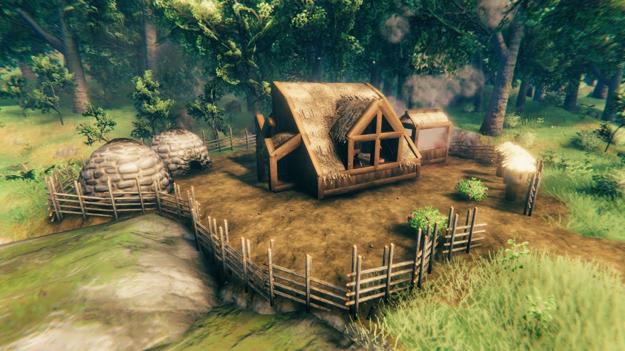 Как Построить Стартовый Уютный Дом В Valheim 2024