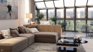 Дизайн интерьера: дизайн квартиры 104 кв.м в ЖК «Олимпийская Деревня Новогорск» Игра с пространством