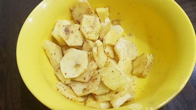 Омлет с жареной картошкой