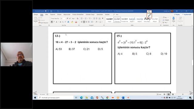 19.10.2020 2li 1.ünite tekrar 6.sınıf смотреть онлайн