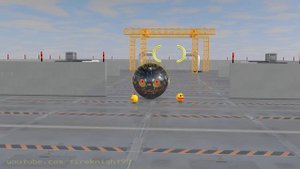 Robot Pacman vs Golden Spike Robot Monster