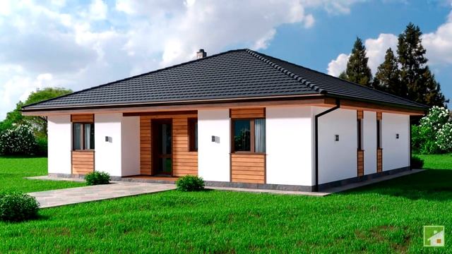 Проекты одноэтажных домов из пеноблоков – красивые и практичные смотреть онлайн