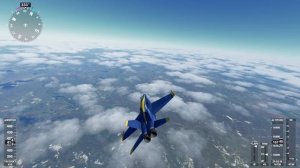 Истребитель FA-18 Hornet в Microsoft Flight Simulator