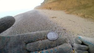 Пляжный коп. Крым. Марш- бросок по гальке.