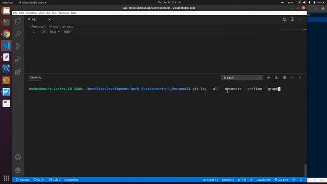 27 Git Plain merge VS merge no ff And decorated log смотреть онлайн
