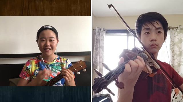 Cant Take my Eyes Off You Violin and Ukulele Cover
