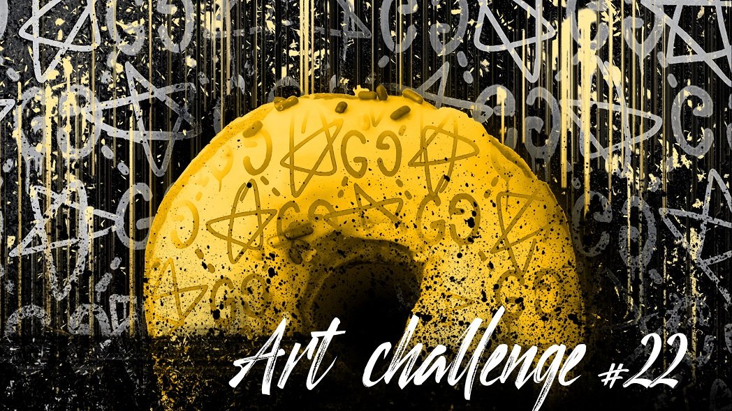 АРТ челлендж 22 день | Digital art  ART CHALLENGE | Вкусный ПОНЧИК | day #22