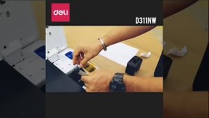 วิธีแก้ไขน้ำหมึกขาดสาย Deli รุ่น D311NW