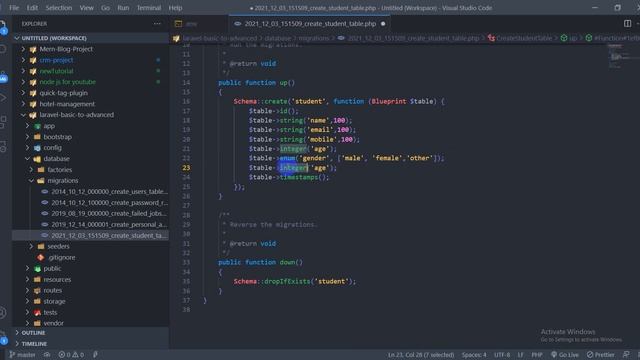 Laravel Column Modifier (basic to advanced laravel) #2