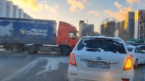 поездка на машине по Москве 12.01.2024
