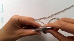 Как перекрестить петли КОСЫ ВПРАВО (БЕЗ ДОПОЛНИТЕЛЬНОЙ СПИЦЫ)