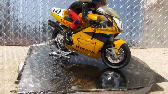 Kyosho NSR 500 RC Motorcycle With Custom Paint Job