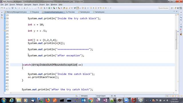 Exception Handling Part-2 смотреть онлайн