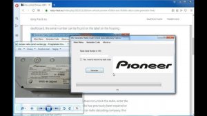 How unlock Pioneer x930bt AVIC-F930BT password code generator free