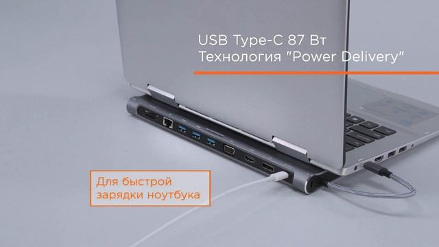 USB Type-C хаб и док-станция 12-в-1 Canyon CNS-HDS09DG