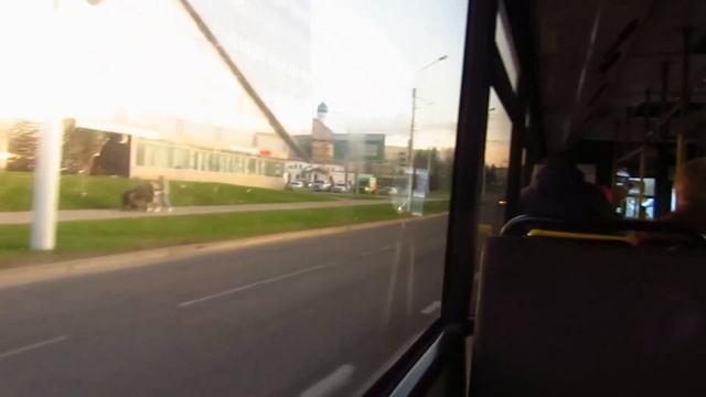 Минск, поездка на автобусе МАЗ-103.465, рег.№ АК 4277-7, марш.157 (21.04.2023) смотреть онлайн