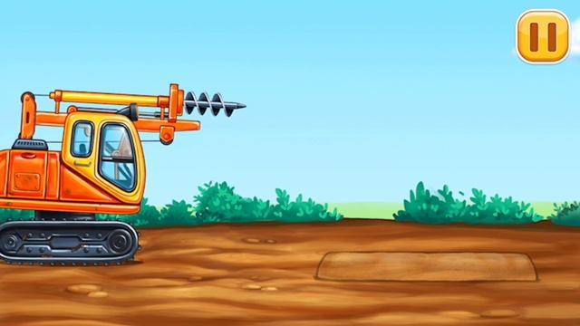 Строим дом. Серия 7. [Буровая машина]. Обучающий мультик про технику.