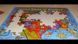 Bored? Watch me put together a 60 piece puzzle map of the USA with Capitals LOL OMG