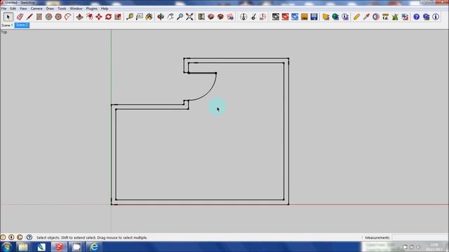 SketchUp Tutorial - Importing an AutoCAD DWG File смотреть онлайн