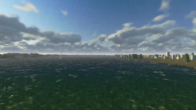 полет камеры над водой( Нижний Новгород) смотреть онлайн