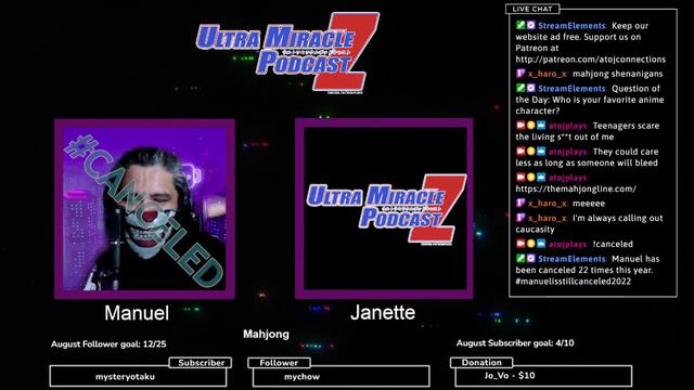 Ultra Podcast Z 180 (Mahjong Madness w/ Janette) Mahjong Soul, Riichi Mahjong, Anime Cons, More!