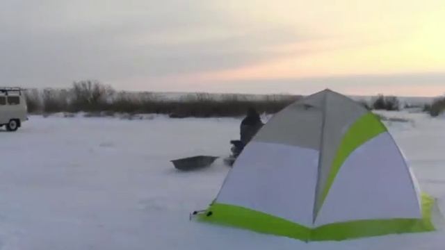 Миниснегоход Хаски Вьюга тест драйв2