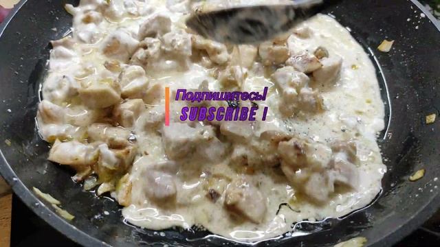 Перловка с курицей в белом соусе. Такой вкусной перловки вы еще не ели!