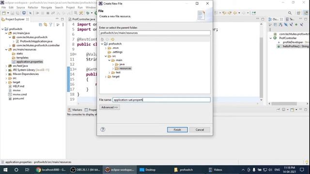 Spring boot tutorial - external properties, profiles and profile switching - Telugu смотреть онлайн