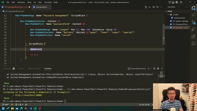 Developing a Web Application with PowerShell - Pode, the PowerFul Module смотреть онлайн