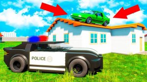 ПРЯТКИ ОТ ПОЛИЦИИ! СПРЯТАЛСЯ В САМОМ СКРЫТНОМ МЕСТЕ! КОПЫ И ПРЕСТУПНИКИ В БРИК РИГС (Brick Rigs)