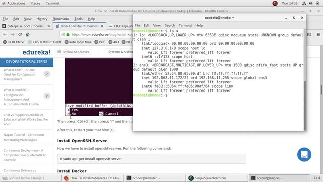 ubuntu kubernetes edureka-by-NCD0518H024 смотреть онлайн