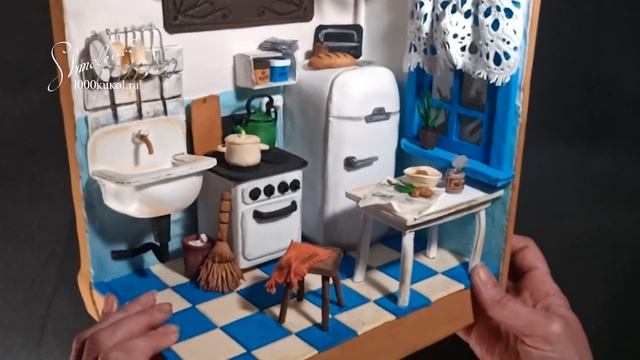 Фоамиран! Презентация миниатюрной кухни из фома  фоамирана