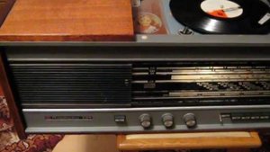 Радиола Кантата 204 проигрывание пластинки