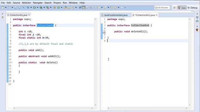 Java OOPS Interfaces,Collection,Selenium WebDriver смотреть онлайн