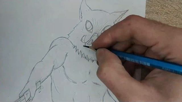 рисование Иноске Хашибира / drawing Inosuke Hashibira
