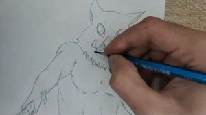 рисование Иноске Хашибира / drawing Inosuke Hashibira