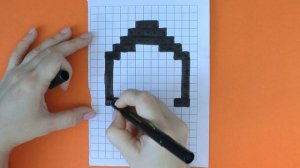 How to draw a DEATH. Pixel drawing a scull. #pixelart