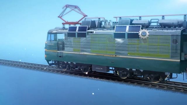 Пассажирские вагоны и электровоз смотреть онлайн