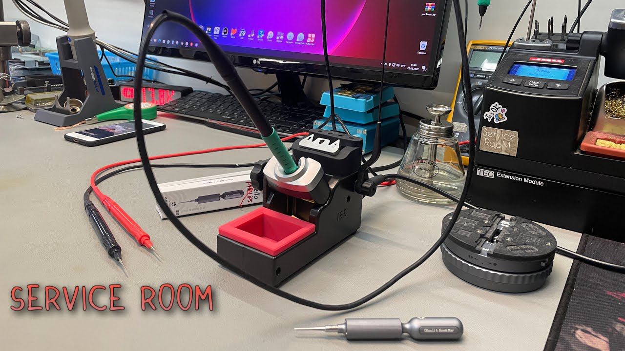 Подставка для паяльника JBC DZ-01. Отвертка Qianli Ultra Feel 3D и другое разное смотреть онлайн