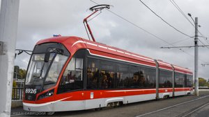 Новейшие трамваи на 60 маршруте Петербурга