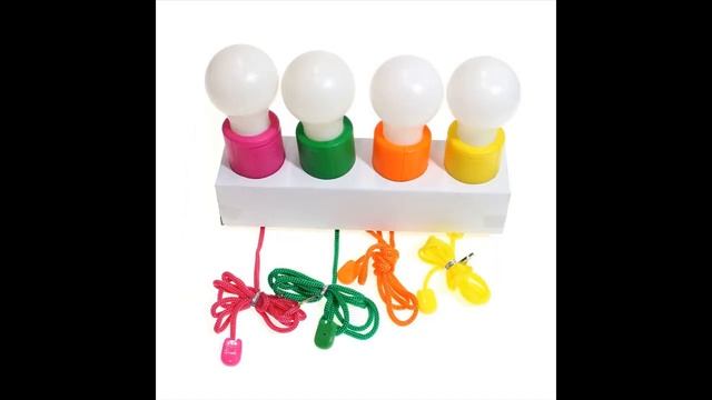 Беспроводные светодиодные лампочки со шнурком Handy lux Colors, 4 шт смотреть онлайн