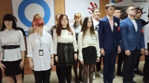 Церемония выноса флага РФ Отделение №