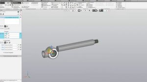 Модель гидроцилиндра для КОМПАС 3Д