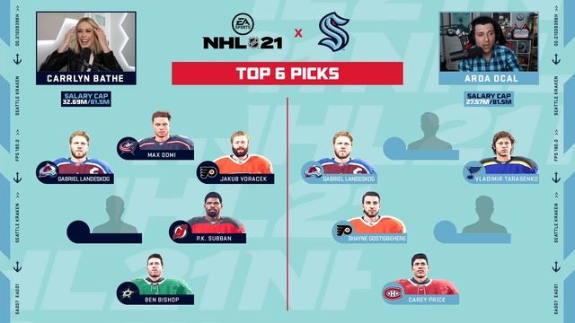 Seattle Kraken x EA SPORTS NHL Mock Expansion Draft смотреть онлайн