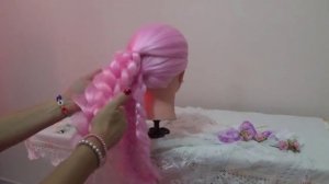 Pink Rose Hairstyle / Penteado Rosa Pink